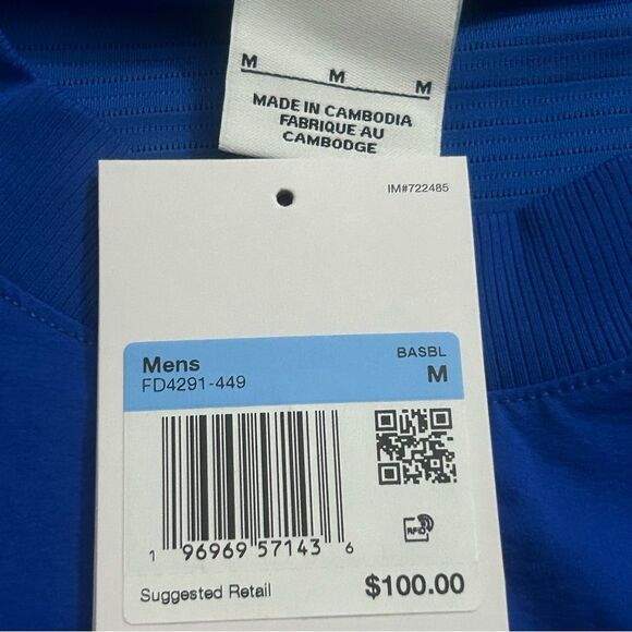 Nike Men's Dri-FIT Lightweight Player Pullover Blue Size Medium FD4291-449 - Picture 3 of 6
